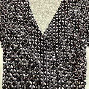Diane Von Furstenberg iconic faux wrap geometric print dress